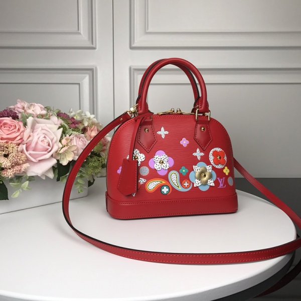 Louis Vuitton Replica Alma BB Patent Leather Bag M51904 Cherry Red -  AAAReplica